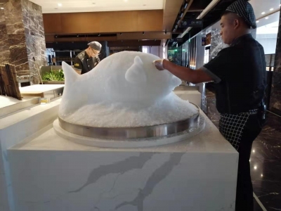 KINGWELL Mquina de hielo en tubos y escamas para el restaurante Beijing Hotpot