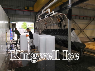 Kingwell Planta de hielo en bloque 120 toneladas con menor consumo de energía