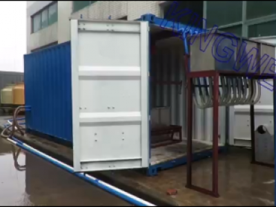 Video of Kingwell 5tons /day containerized block ice machine