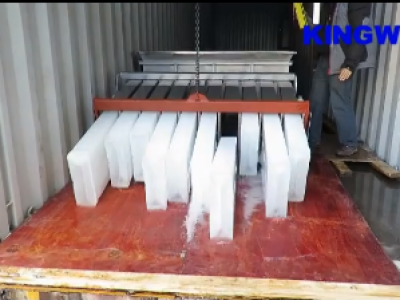 Videos of 12 tons containerized ice block machine