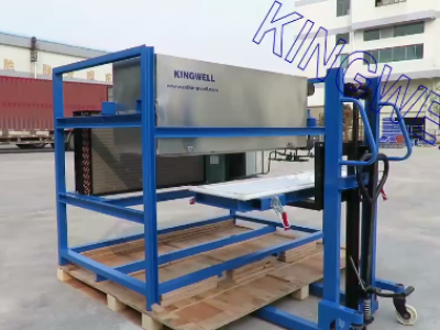 Video of air-cooling direct cooling ice block machine (KW-DB1)