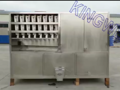 Video of KINGWELL 4 tons/day cube ice machine (KW-C4)