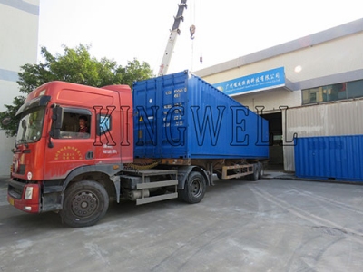 40HQ Containerized Block Ice Machine is Shipped to Latin America