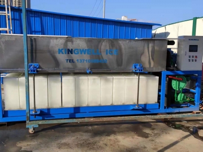 Kingwell 5 ton block ice machine for China Railway Tunnel Bureau