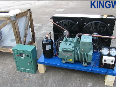 Video of refrigeration system of KW-CR80 cold room (Bitzer compressor)
