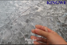 Proceso de hacer hielo en placa