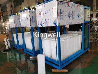 3 sets of 1TPD automatic block ice machine for small investment ice factory