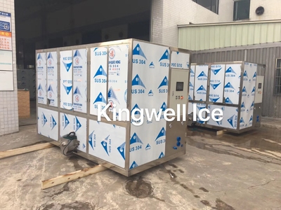 Testing & loading of 2 sets of 5tons per day cube ice machines