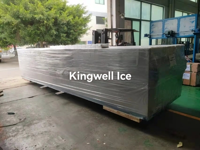 Delivery of 10TPD brine type block ice machine and cold room